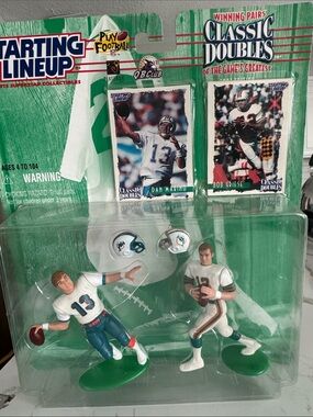 1997 NFL "Classic Doubles" Starting Lineup Dan Marino and Bob Griese